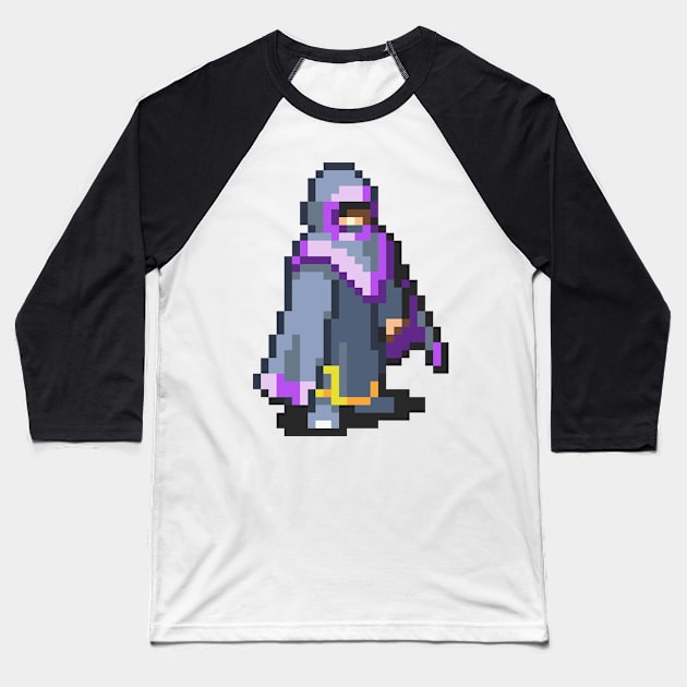 Shaman Fighting Sprite Baseball T-Shirt by SpriteGuy95